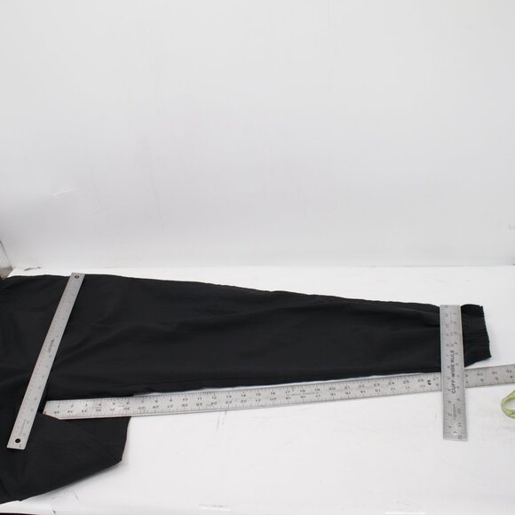 VTG Nike Pants Mens Medium Nylon Athletic Elastic Waist Jogger windbreaker Black - Picture 12 of 13